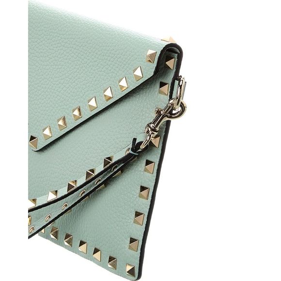 Valentino Rockstud Grainy Leather Pouch - Picture 3 of 5